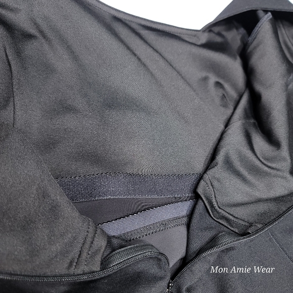 NUE By Shani Built-In Shapewear Midi Dress Size 4 Black - Picture 5 of 15